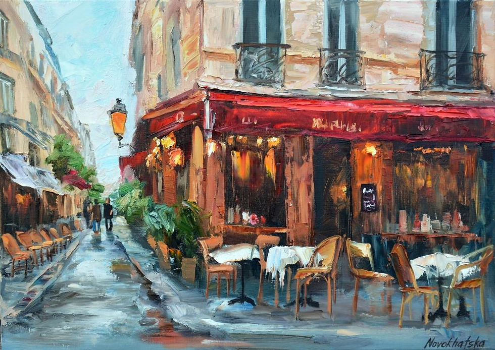 Café rouge, 46x65 cm