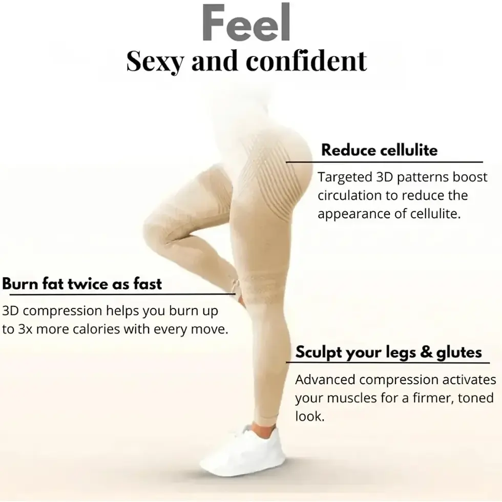 Thumbnail: Slimove™ 3D Push Up Fitness Leggings — High Waisted Butt Lifting Tummy Contr