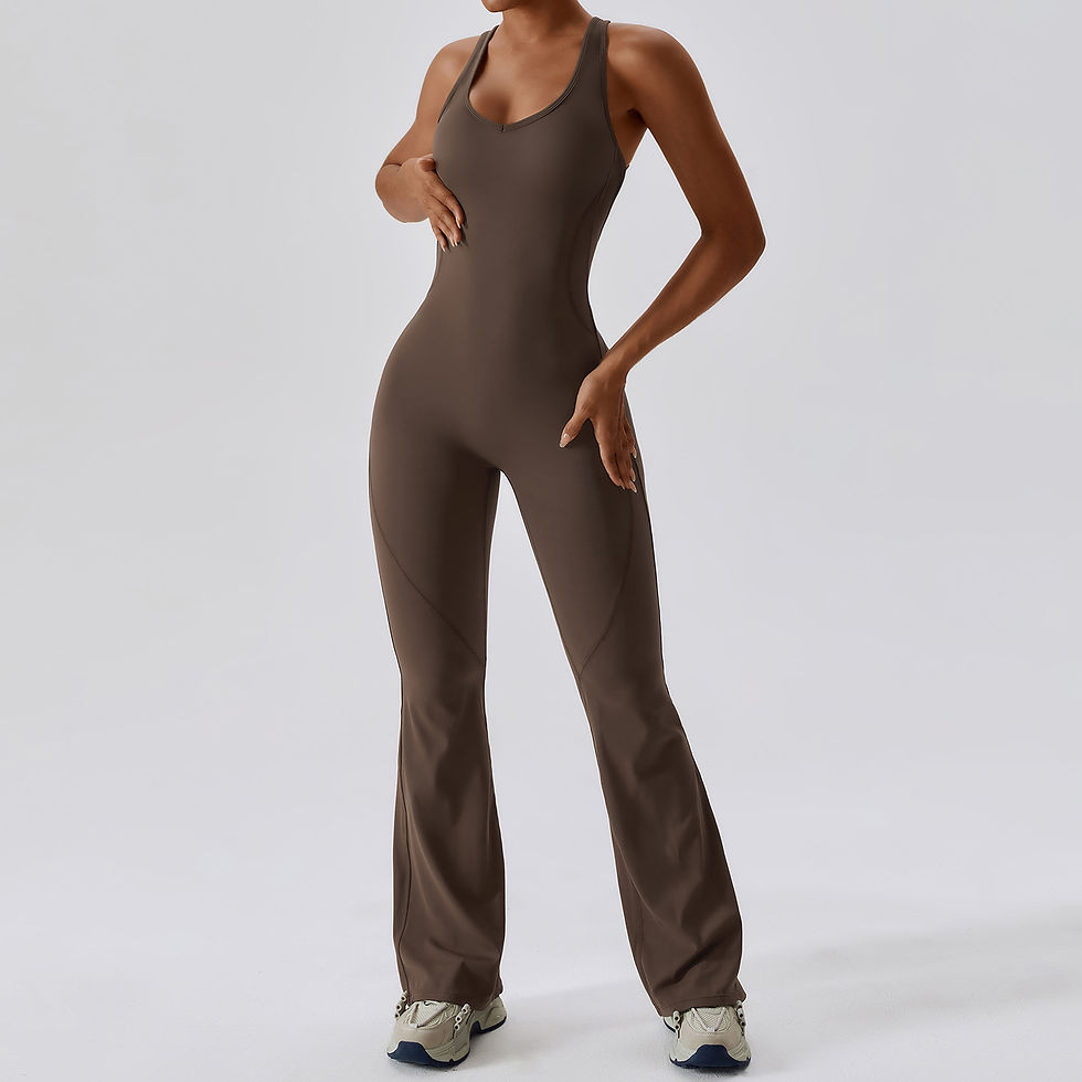 Thumbnail: SculptFit™ ActiveFlex Jumpsuit — Women’s Seamless Sculpting Yoga & Gym One-Piece