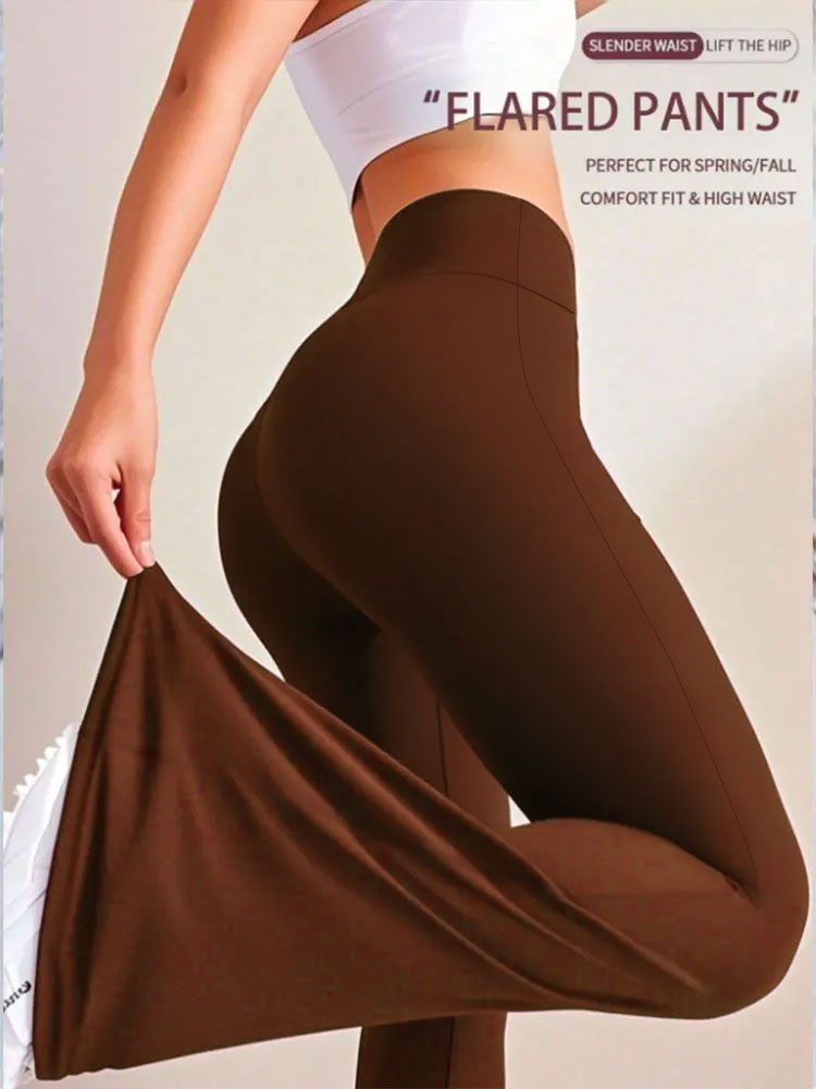 Thumbnail: SculptFit™ FlareFlex Leggings — High Waist Bootcut Yoga Pants for Women