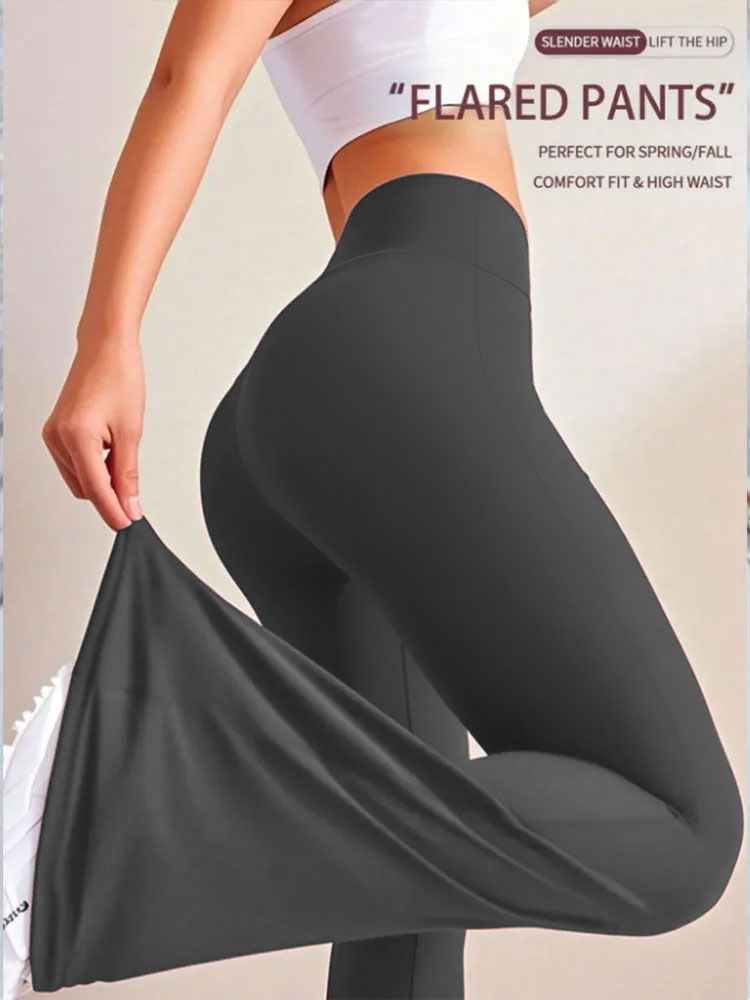 Thumbnail: SculptFit™ FlareFlex Leggings — High Waist Bootcut Yoga Pants for Women