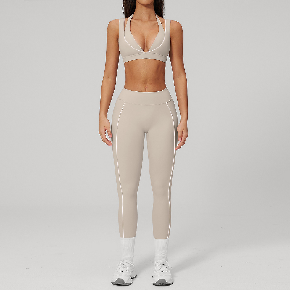 Thumbnail: SculptFit™ 2-Piece Yoga Set — Women’s Seamless Gym Outfit with Supportive Sports