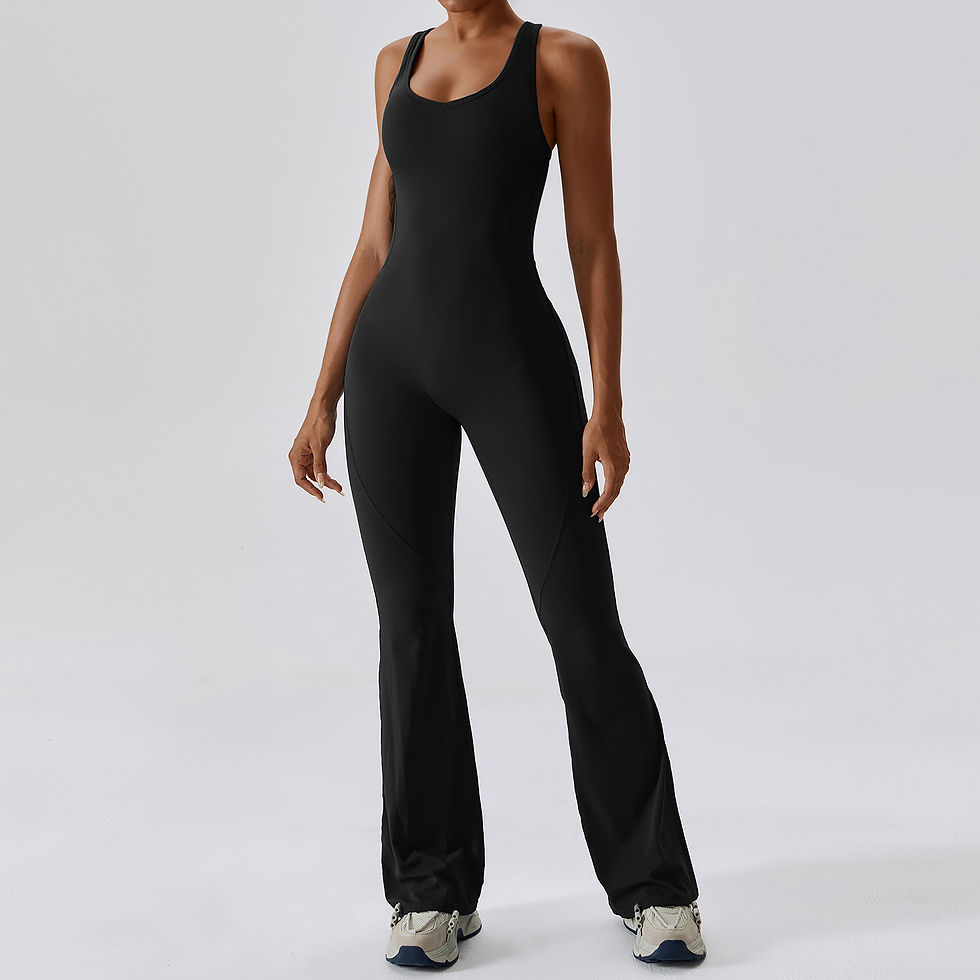 Thumbnail: SculptFit™ ActiveFlex Jumpsuit — Women’s Seamless Sculpting Yoga & Gym One-Piece