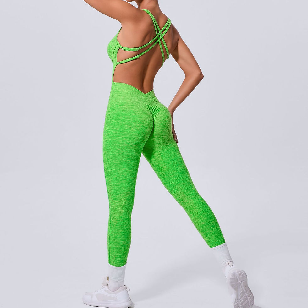 Thumbnail: SculptFit™ One-Piece Active Jumpsuit — Women’s Push Up Yoga & Gym Workout Suit