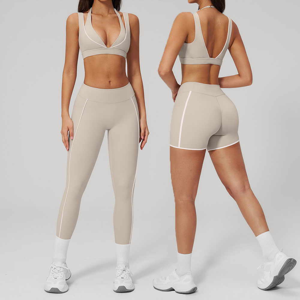 SculptFit™ 2-Piece Yoga Set — Women’s Seamless Gym Outfit with Supportive Sports