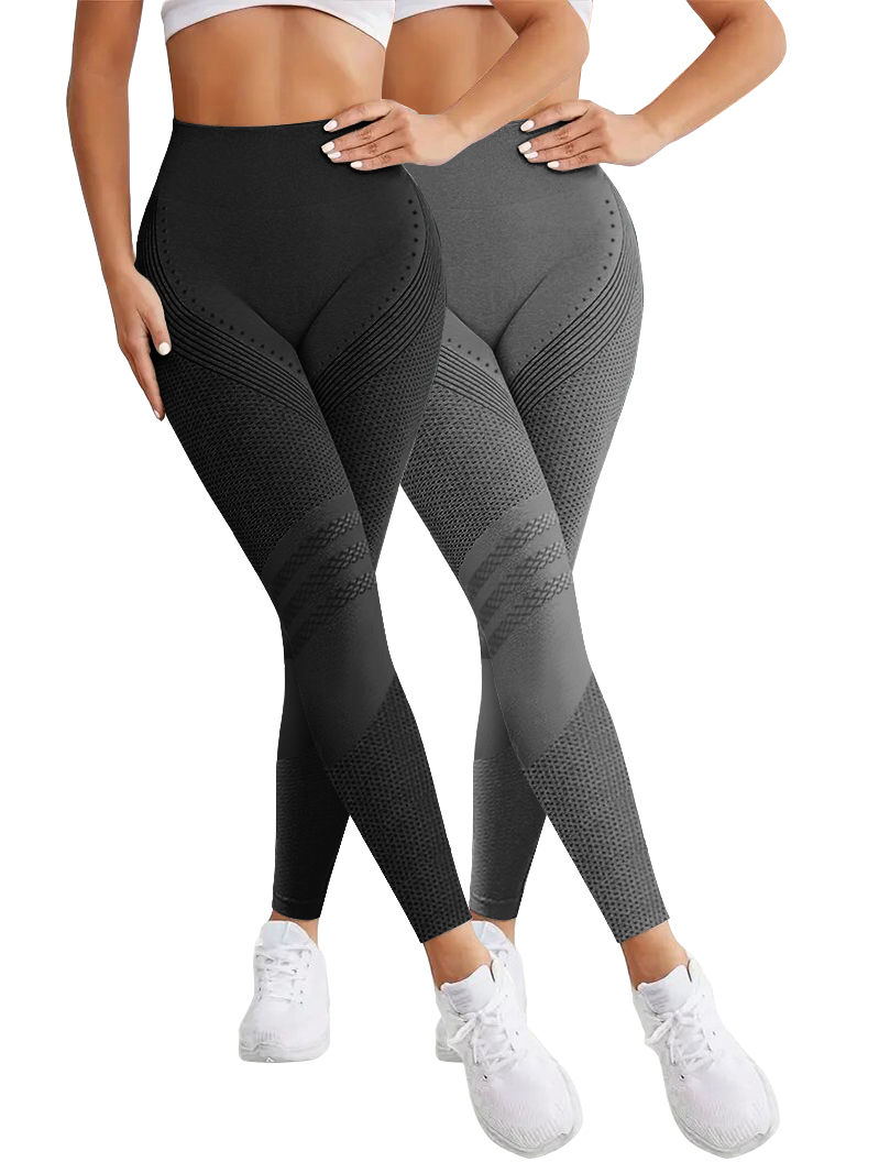 Thumbnail: SculptFit™ ScrunchLift Leggings — Women’s High Waist Push Up Seamless Gym Tights