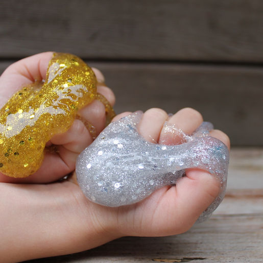 Home Made Glitter Slime