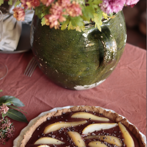 tarte poire chocolat chantilly coco