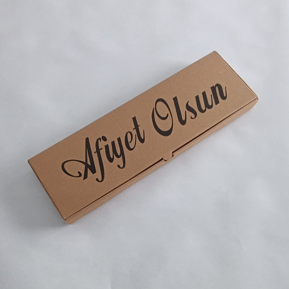 Küçük resim: 40x12x3.5 cm Baskılı Pide Kutusu (Testliner)