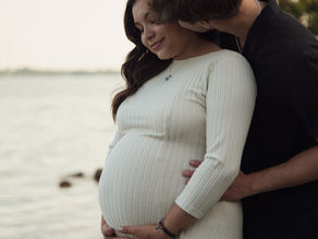 C & C Maternity Session at Fairfield Historic Park | Golden Light, Gentle Waves & The Sweetest Anticipation