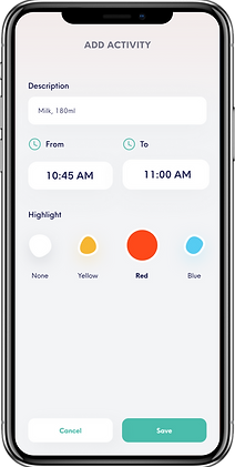 new activity screen