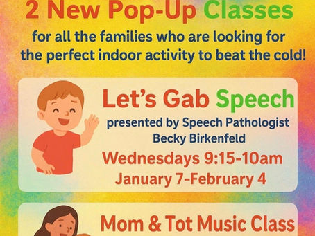 Two New Pop-Up Programs at the Preschool!