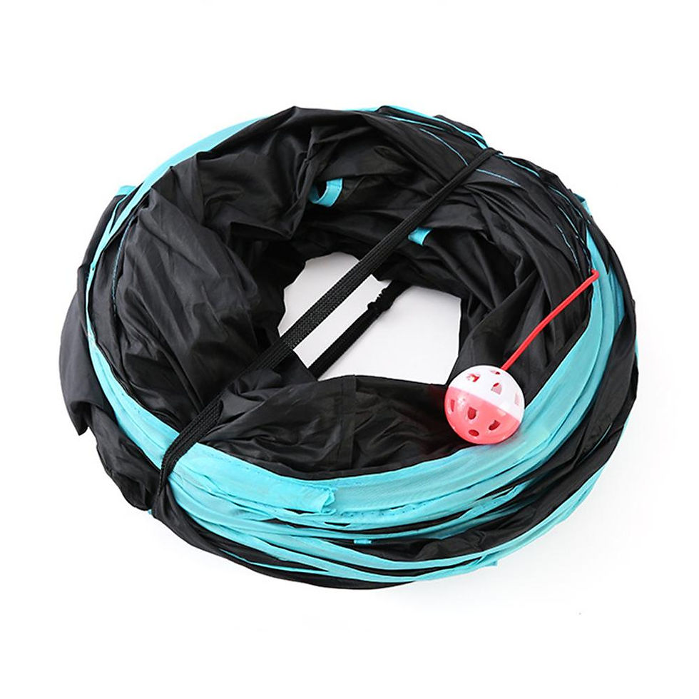 Миниатюра: Foldable Pet Cat Tunnel Toy Collapsible 2/3/4/5 Holes S-Type Cat Tent Tunnel