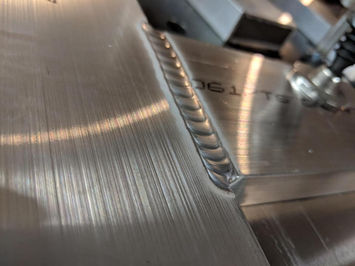 Aluminum transom weld