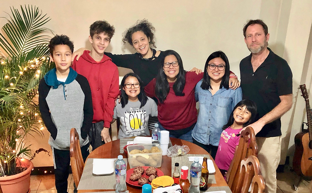 Dinner at our mission host house of Faithful Steps!