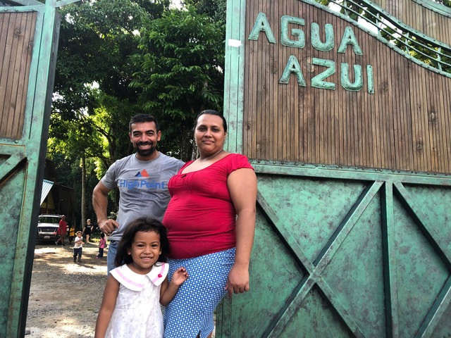 New member of Casa Agua Azul at the Entrance