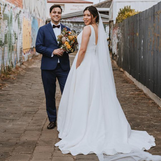 Luxury bridal gown alterations with lace detailing by Mel Rose Couture in Melbourne.
