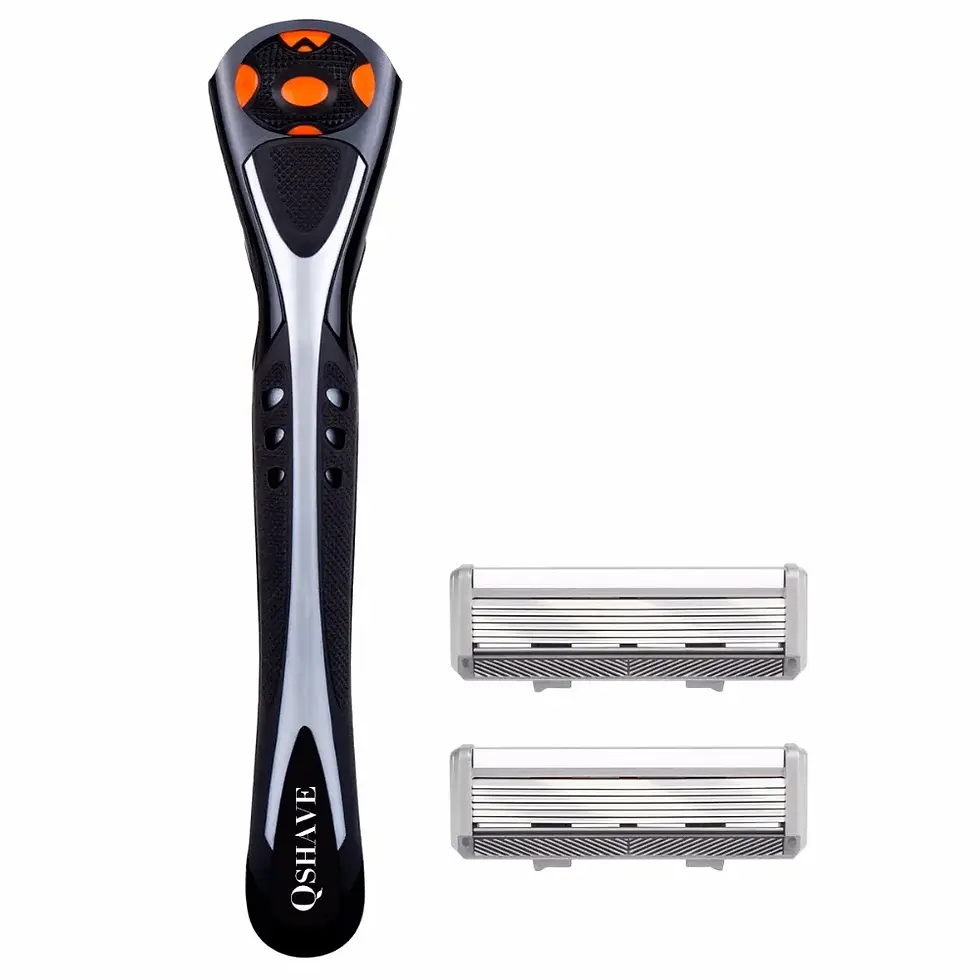 Thumbnail: Qshave Black Spider New 6 Blade Razor Shaver for Man (1pc Handle X6 Blade)