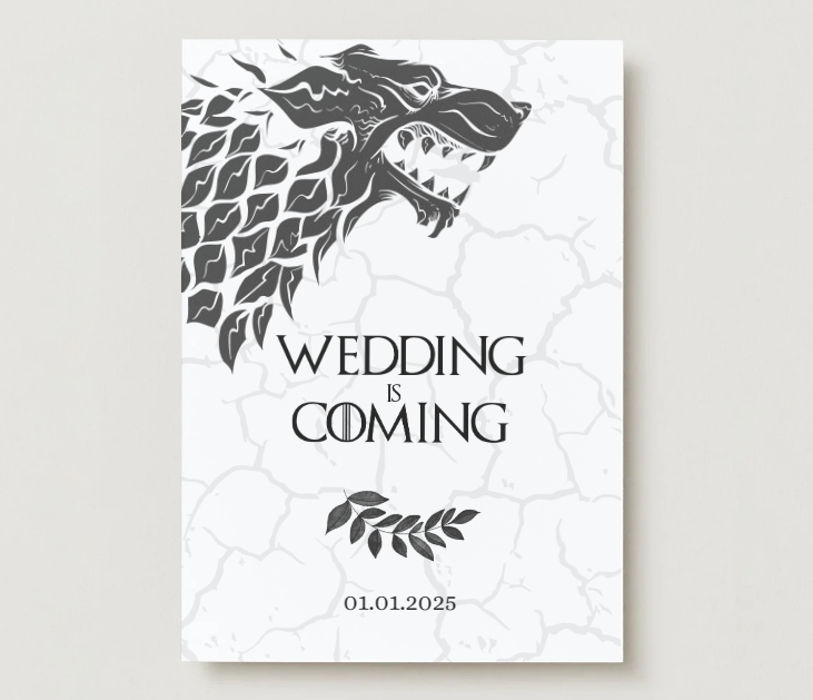 Thumbnail: Game of Thrones Wedding Invitation