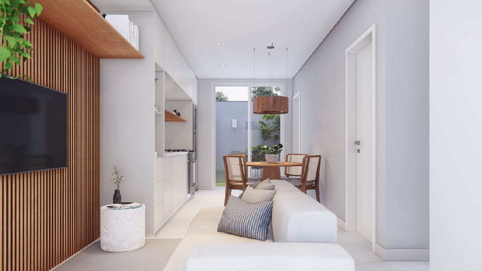 Interior - Sala/Cozinha