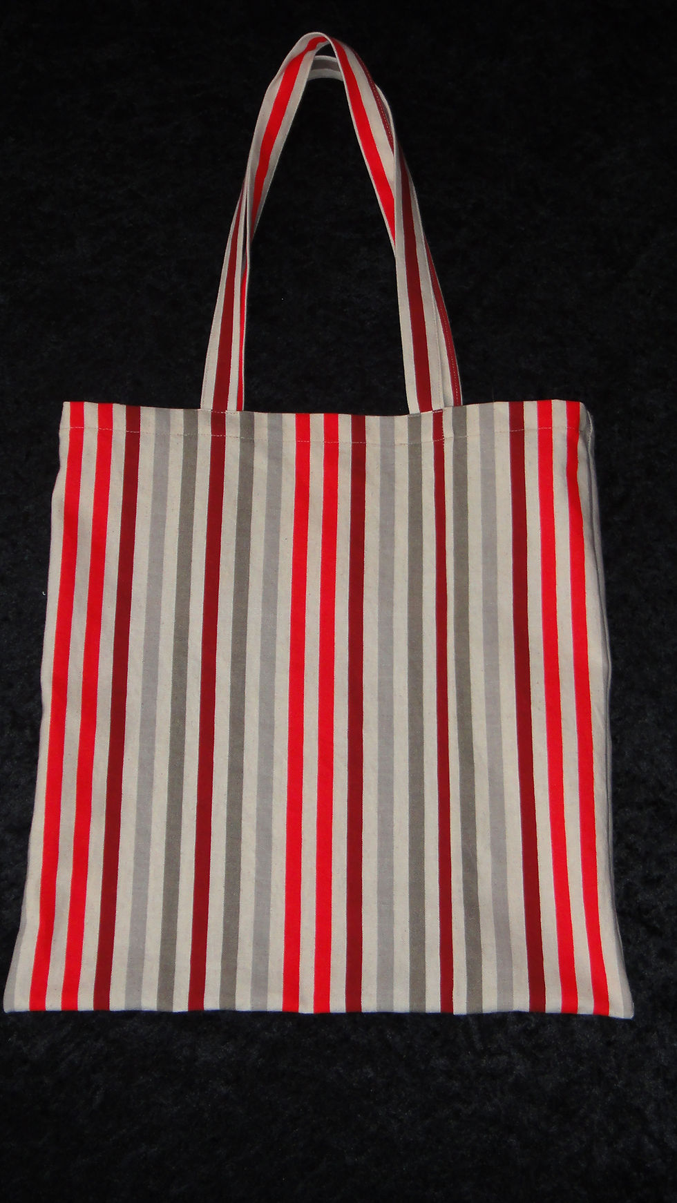 316- totbag rayures rouges- 12€