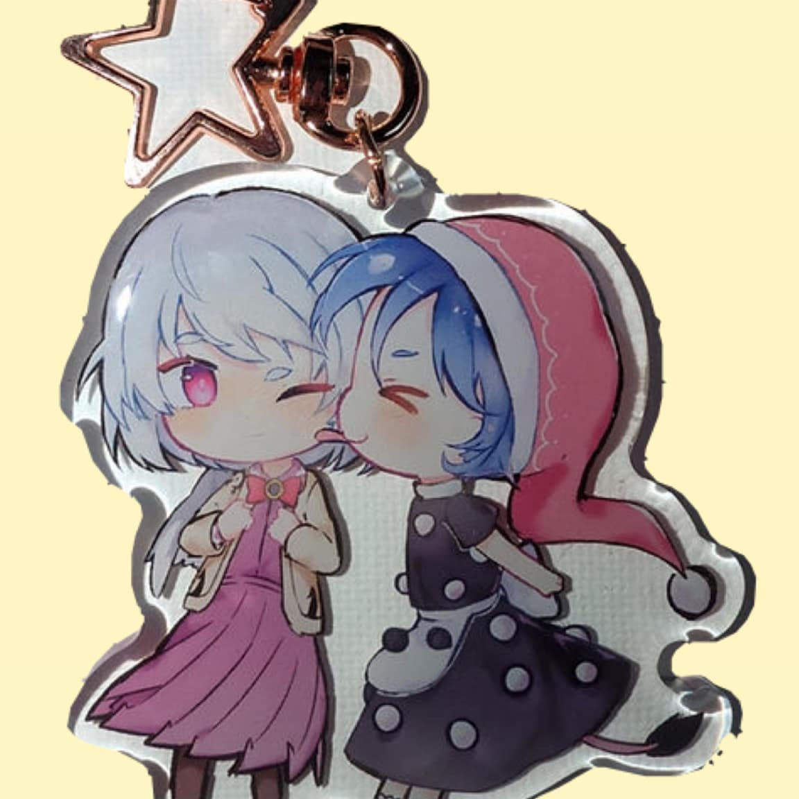 Doremy and Sagume 2.5" Epoxy Keychain