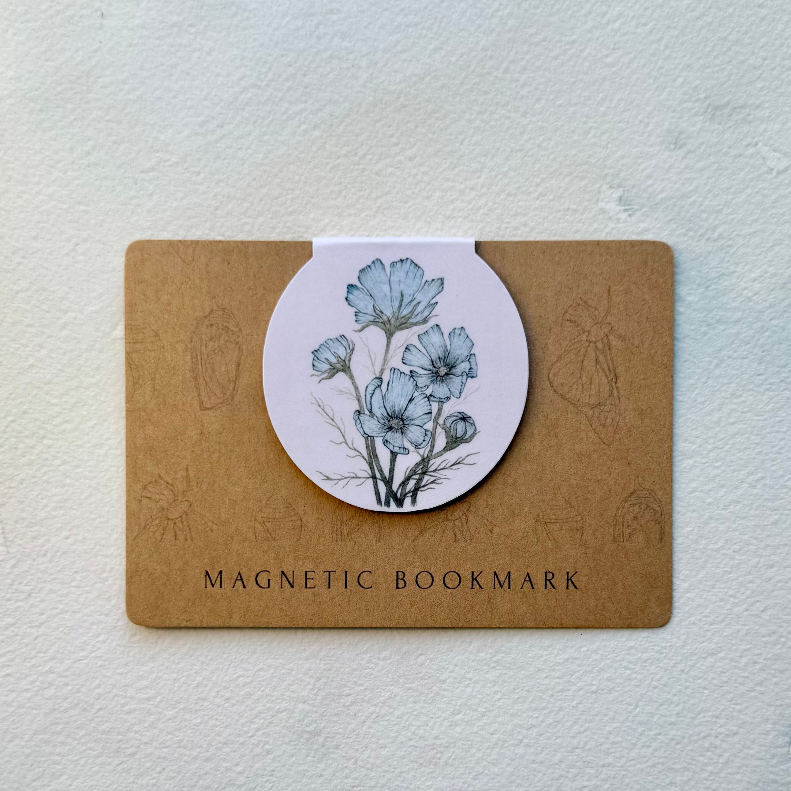 Blue Cosmos Magnetic Bookmark
