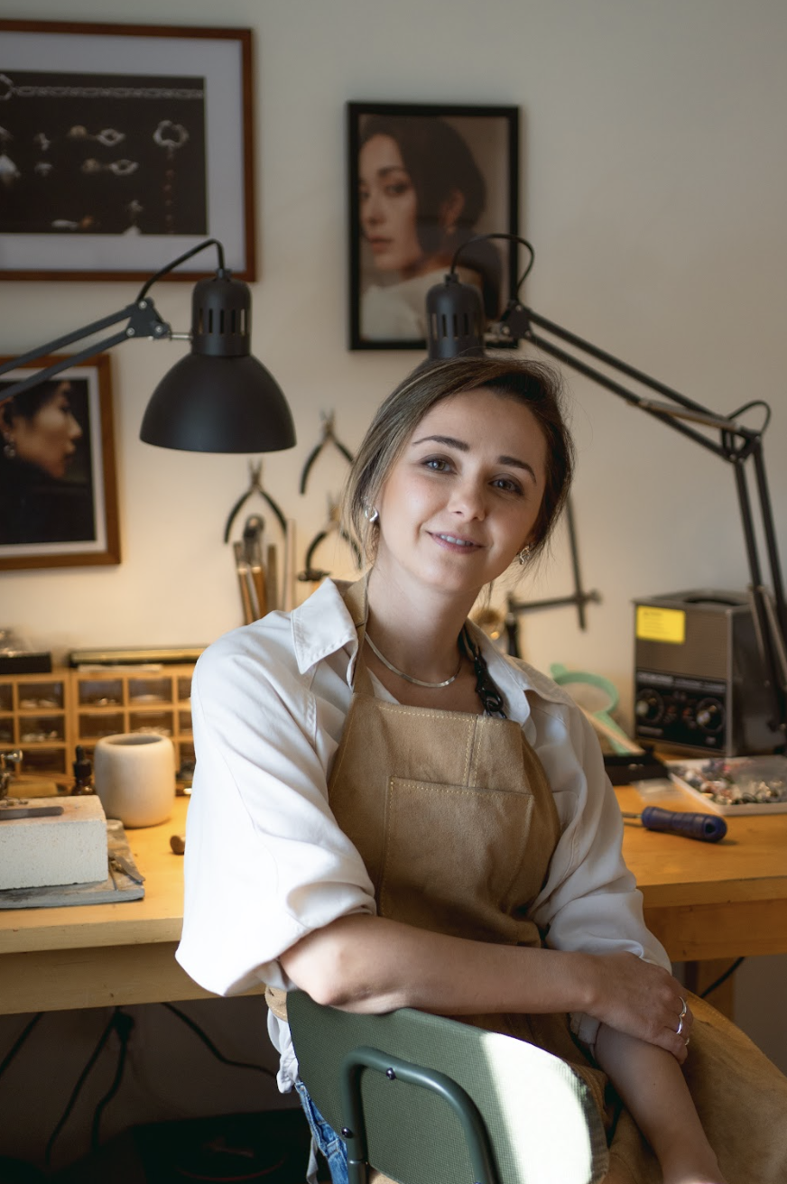 Anna Laskin in her studio, Photo by Anastasia Egorova