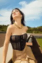 Burcu Kıratlı in LO'AMMI Magazine.