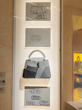 Louis Vuitton x Frank Gehry Capucines MM Concrete Pockets Handbag