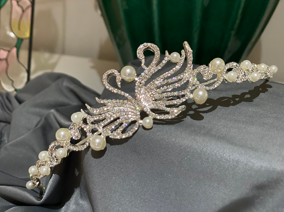 Thumbnail: Rhinestones Crystal Crown Bridal Hair Jewelry Wedding Hair 