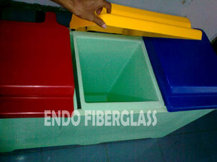 Jual Tong Sampah Fiberglass Kotak 3in1