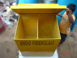 Tempat Sampah Fiberglass kapasitas besar