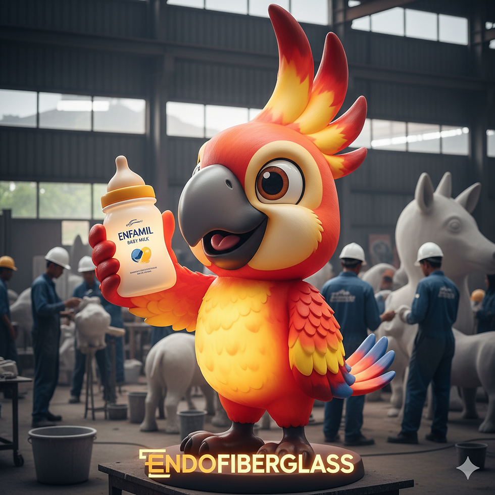 jasa bikin patung maskot fiberglass jakarta