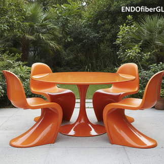 meja kursi fiberglass outdoor tahan cuaca