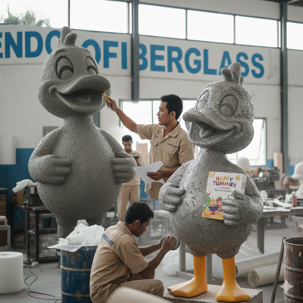 Proses Pembuatan Patung Maskot