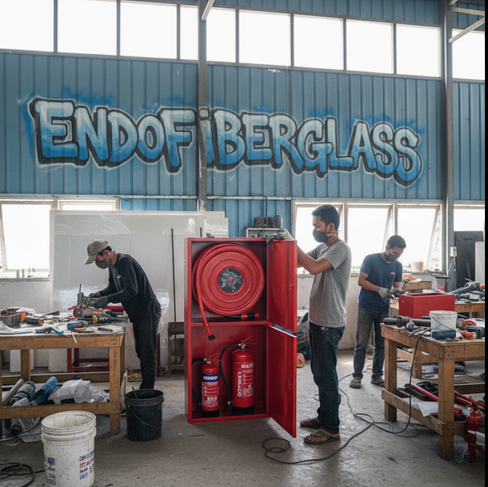 fire hose box fiberglass berkualitas