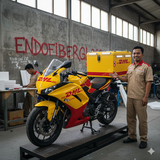 box motor delivery fiberglass ramah lingkungan