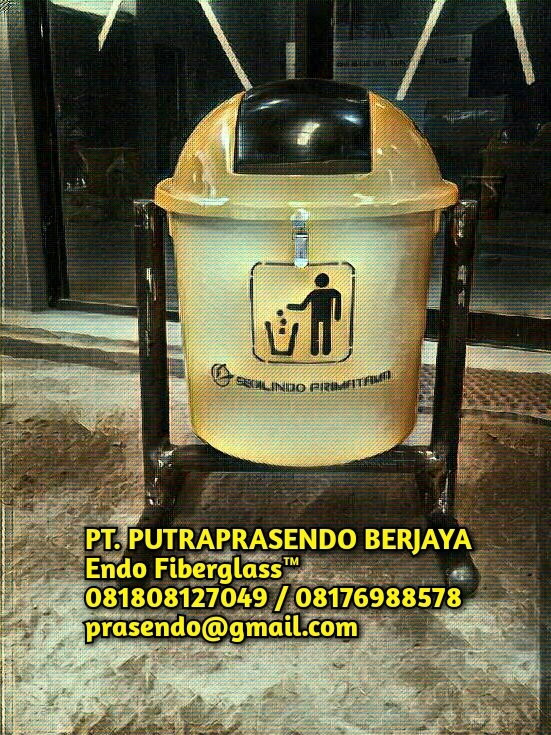 Tempat Smpah Fiberglass Bulat 50L