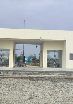 Pintu masuk Waterpark modern, desain minimalis