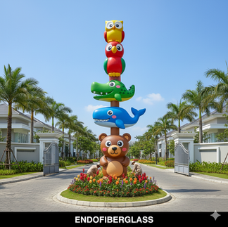 Patung Raksasa Fiberglass