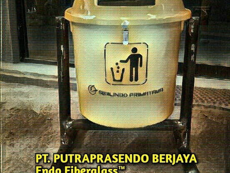 Jual Tong Sampah Bulat Fiberglass