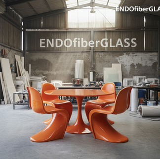 Meja kursi fiberglass café anti hujan & panas