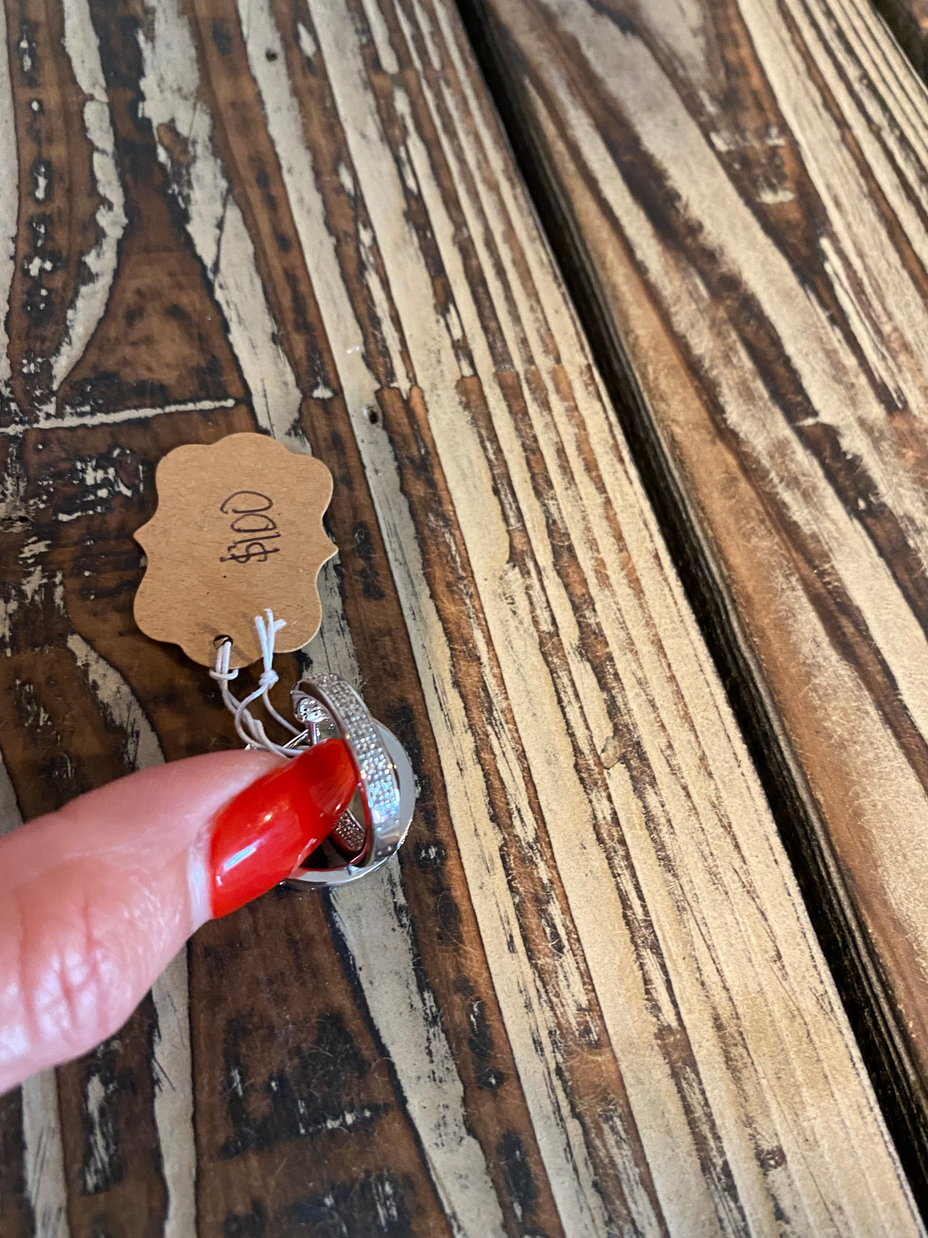 earrings- diamond hoops