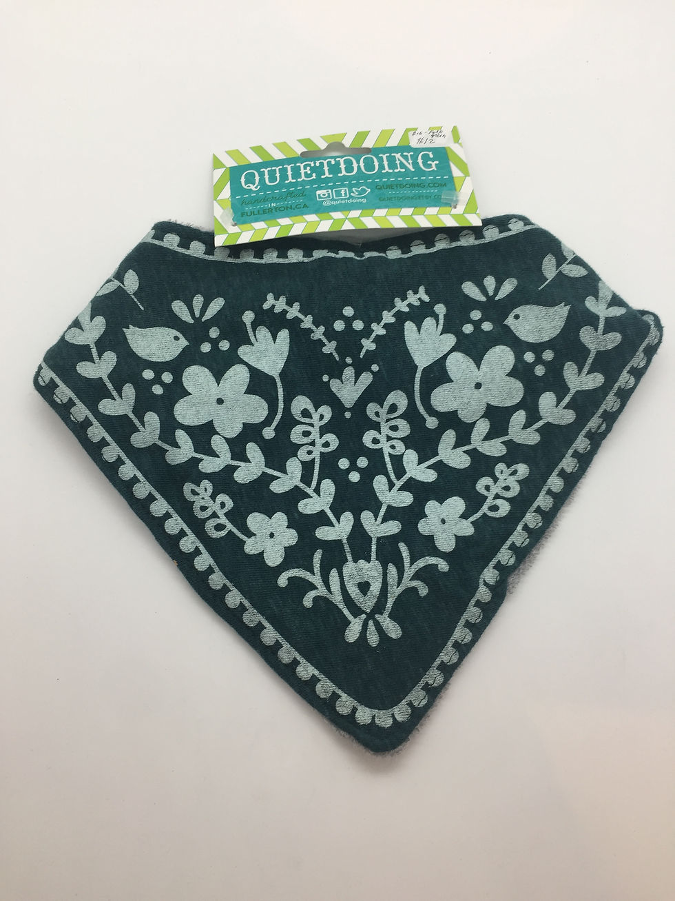 Thumbnail: Birds and Flowers Bandana Bib by Quiet Doing