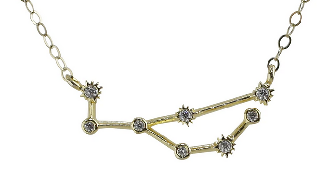 Gold Virgo Constellation Necklace by Thesis of Alexandria