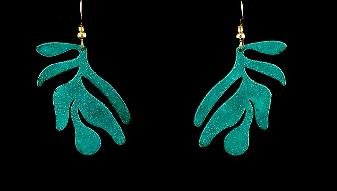 Palm Earrings by Modern Artifacts
