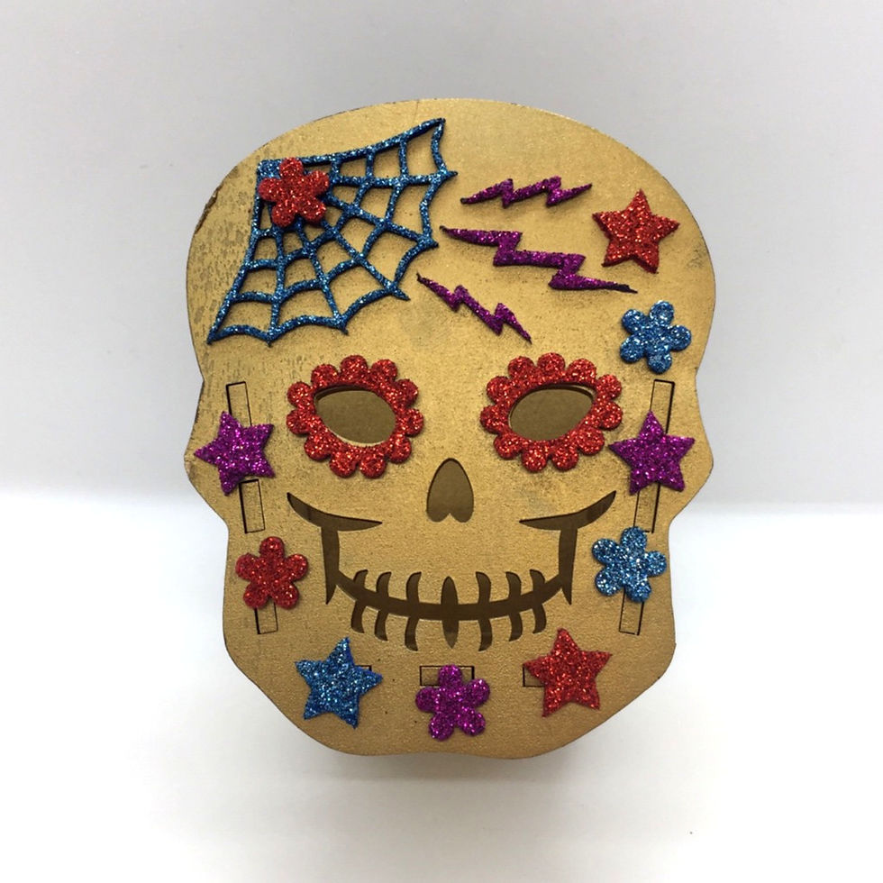 Thumbnail: Laser Cut Calavera Lantern (multiple colors) by Splendid Colors