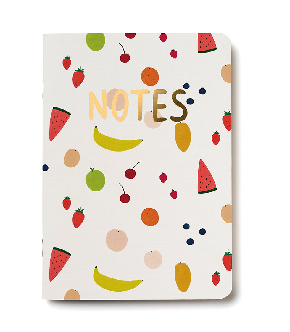 Fruit Notebook Unlined Notebook by Red Cap Cards