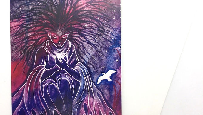 Set of 8 Illustrated Art Cards by Leah Jay